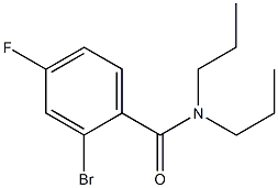 2-bromo-4-fluoro-N,N-dipropylbenzamide Struktur