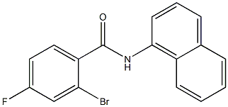 2-bromo-4-fluoro-N-1-naphthylbenzamide Struktur