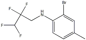 2-bromo-4-methyl-N-(2,2,3,3-tetrafluoropropyl)aniline Struktur