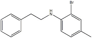 2-bromo-4-methyl-N-(2-phenylethyl)aniline Struktur