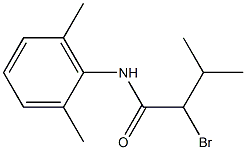 2-bromo-N-(2,6-dimethylphenyl)-3-methylbutanamide Struktur