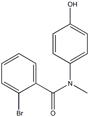 2-bromo-N-(4-hydroxyphenyl)-N-methylbenzamide Struktur