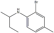 2-bromo-N-(butan-2-yl)-4-methylaniline Struktur