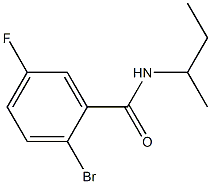 2-bromo-N-(sec-butyl)-5-fluorobenzamide Struktur