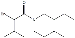 2-bromo-N,N-dibutyl-3-methylbutanamide Struktur