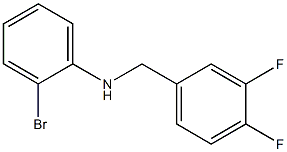 2-bromo-N-[(3,4-difluorophenyl)methyl]aniline Struktur