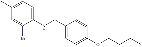 2-bromo-N-[(4-butoxyphenyl)methyl]-4-methylaniline Struktur