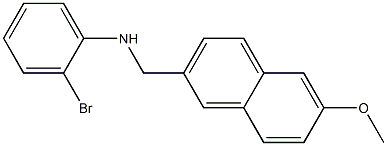 2-bromo-N-[(6-methoxynaphthalen-2-yl)methyl]aniline Struktur