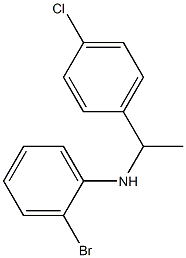 2-bromo-N-[1-(4-chlorophenyl)ethyl]aniline Struktur