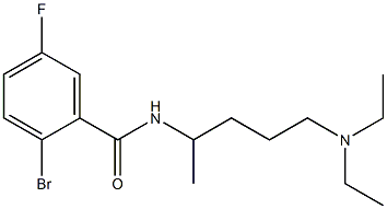 2-bromo-N-[5-(diethylamino)pentan-2-yl]-5-fluorobenzamide Struktur