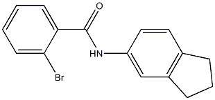 2-bromo-N-2,3-dihydro-1H-inden-5-ylbenzamide Struktur