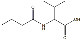 2-butanamido-3-methylbutanoic acid Struktur