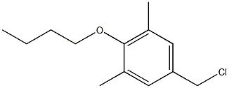 2-butoxy-5-(chloromethyl)-1,3-dimethylbenzene Struktur