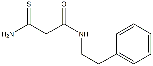 2-carbamothioyl-N-(2-phenylethyl)acetamide Struktur