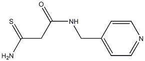 2-carbamothioyl-N-(pyridin-4-ylmethyl)acetamide Struktur