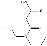 2-carbamothioyl-N,N-dipropylacetamide Struktur