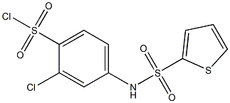 2-chloro-4-[(thien-2-ylsulfonyl)amino]benzenesulfonyl chloride Struktur