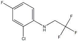 2-chloro-4-fluoro-N-(2,2,2-trifluoroethyl)aniline Struktur