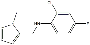 2-chloro-4-fluoro-N-[(1-methyl-1H-pyrrol-2-yl)methyl]aniline Struktur