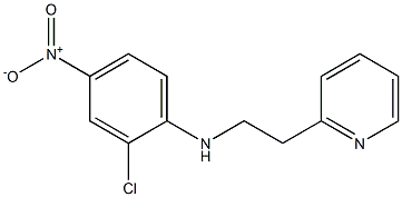 2-chloro-4-nitro-N-[2-(pyridin-2-yl)ethyl]aniline Struktur