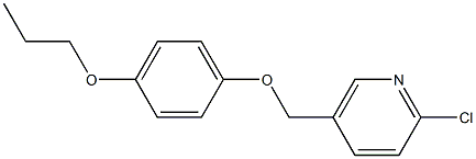 2-chloro-5-(4-propoxyphenoxymethyl)pyridine Struktur