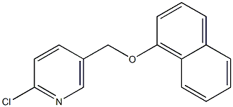 2-chloro-5-[(naphthalen-1-yloxy)methyl]pyridine Struktur