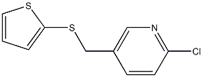 2-chloro-5-[(thiophen-2-ylsulfanyl)methyl]pyridine Struktur