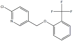 2-chloro-5-[2-(trifluoromethyl)phenoxymethyl]pyridine Struktur