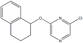 2-chloro-6-(1,2,3,4-tetrahydronaphthalen-1-yloxy)pyrazine Struktur