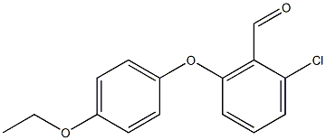 2-chloro-6-(4-ethoxyphenoxy)benzaldehyde Struktur