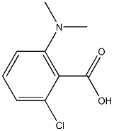 2-chloro-6-(dimethylamino)benzoic acid Struktur