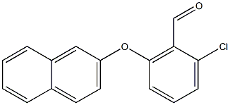 2-chloro-6-(naphthalen-2-yloxy)benzaldehyde Struktur