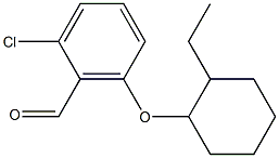 2-chloro-6-[(2-ethylcyclohexyl)oxy]benzaldehyde Struktur