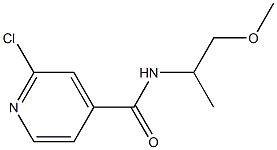 2-chloro-N-(1-methoxypropan-2-yl)pyridine-4-carboxamide Struktur