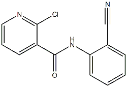 2-chloro-N-(2-cyanophenyl)pyridine-3-carboxamide Struktur