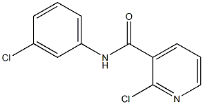 2-chloro-N-(3-chlorophenyl)pyridine-3-carboxamide Struktur