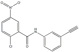 2-chloro-N-(3-ethynylphenyl)-5-nitrobenzamide Struktur