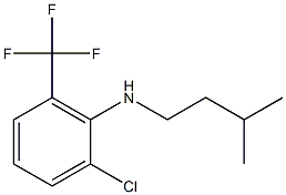 2-chloro-N-(3-methylbutyl)-6-(trifluoromethyl)aniline Struktur