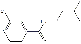 2-chloro-N-(3-methylbutyl)pyridine-4-carboxamide Struktur