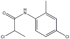 2-chloro-N-(4-chloro-2-methylphenyl)propanamide Struktur