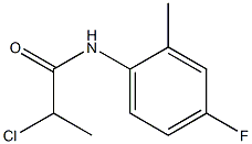 2-chloro-N-(4-fluoro-2-methylphenyl)propanamide Struktur