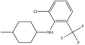 2-chloro-N-(4-methylcyclohexyl)-6-(trifluoromethyl)aniline Struktur