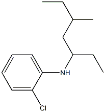 2-chloro-N-(5-methylheptan-3-yl)aniline Struktur