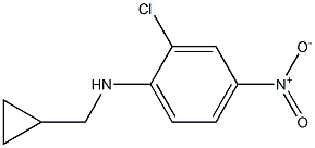 2-chloro-N-(cyclopropylmethyl)-4-nitroaniline Struktur