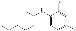 2-chloro-N-(heptan-2-yl)-4-methylaniline Struktur