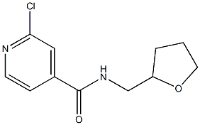 2-chloro-N-(oxolan-2-ylmethyl)pyridine-4-carboxamide Struktur