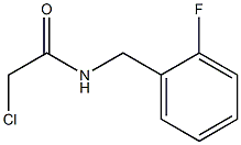 2-chloro-N-[(2-fluorophenyl)methyl]acetamide Struktur