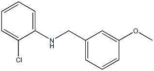 2-chloro-N-[(3-methoxyphenyl)methyl]aniline Struktur