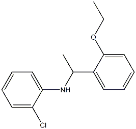 2-chloro-N-[1-(2-ethoxyphenyl)ethyl]aniline Struktur