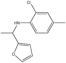 2-chloro-N-[1-(furan-2-yl)ethyl]-4-methylaniline Struktur